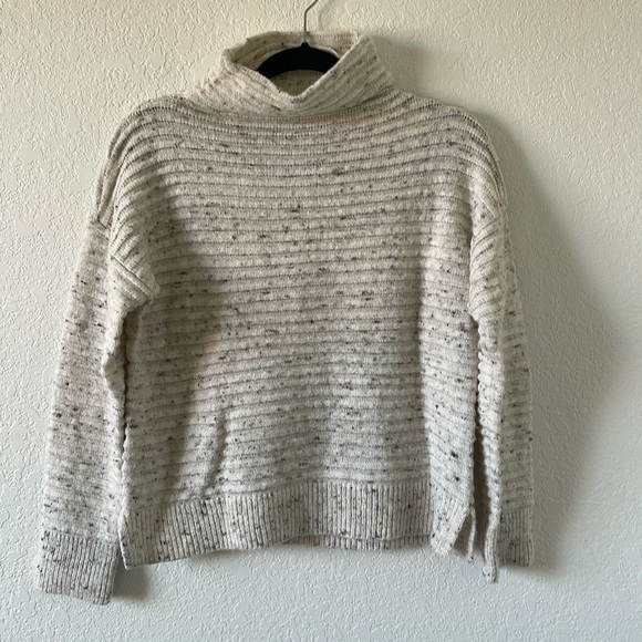Madewell Marled Belmont Donegal Mock Neck Sweater Small - Picture 2 of 8